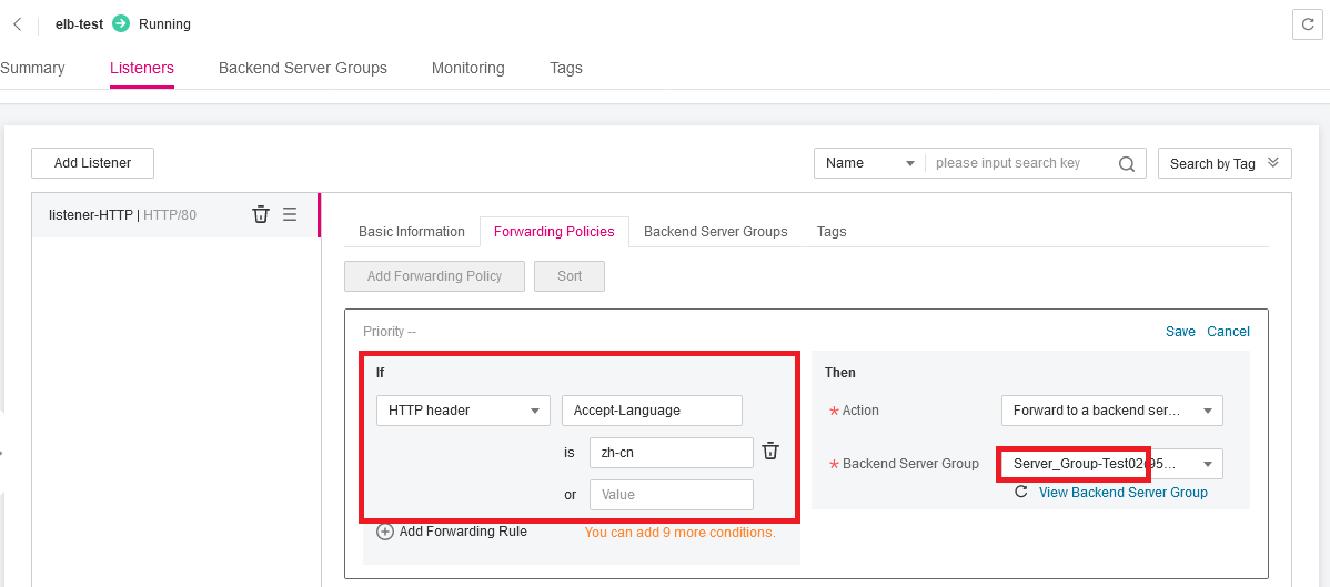 Figure 10 Forwarding requests to the application of the new
version