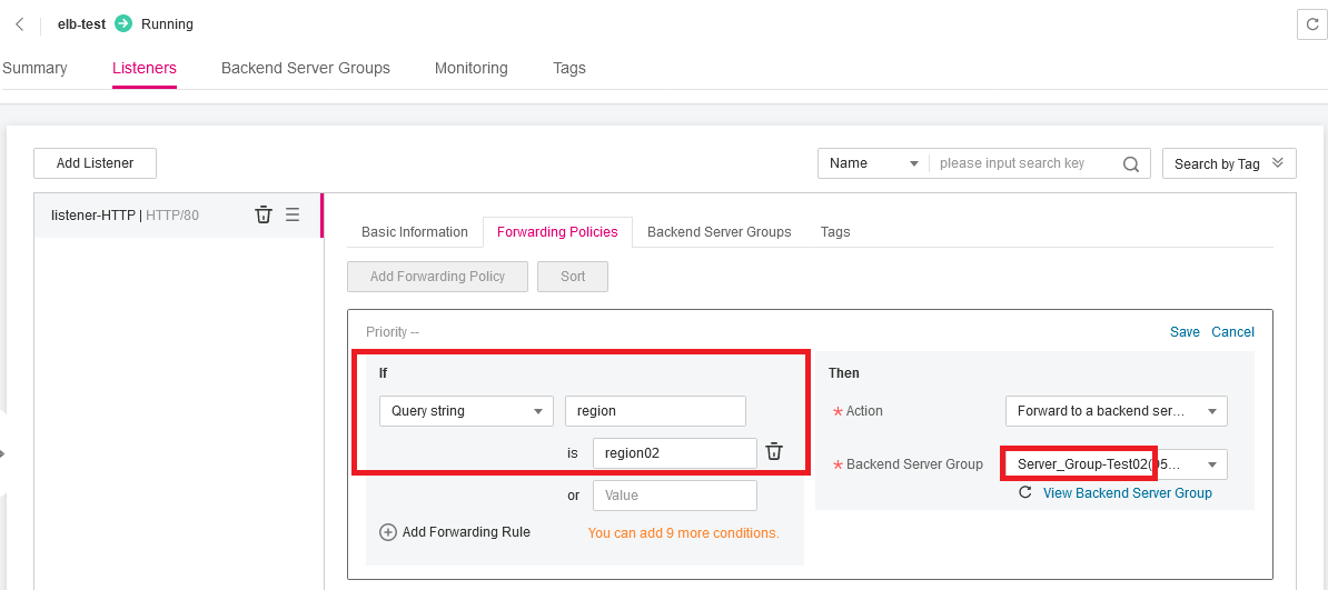 Figure 13 Forwarding requests to the new
version