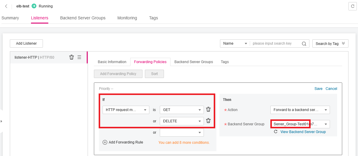 Figure 6 Forwarding GET and DELETE requests to the application
of the old
version