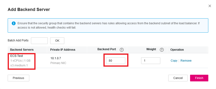 Figure 9 Adding IP as backend
servers