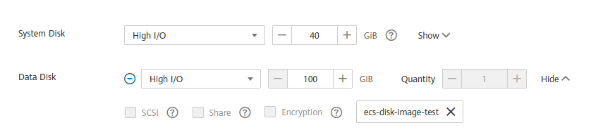 Figure 7 Adding a data
disk