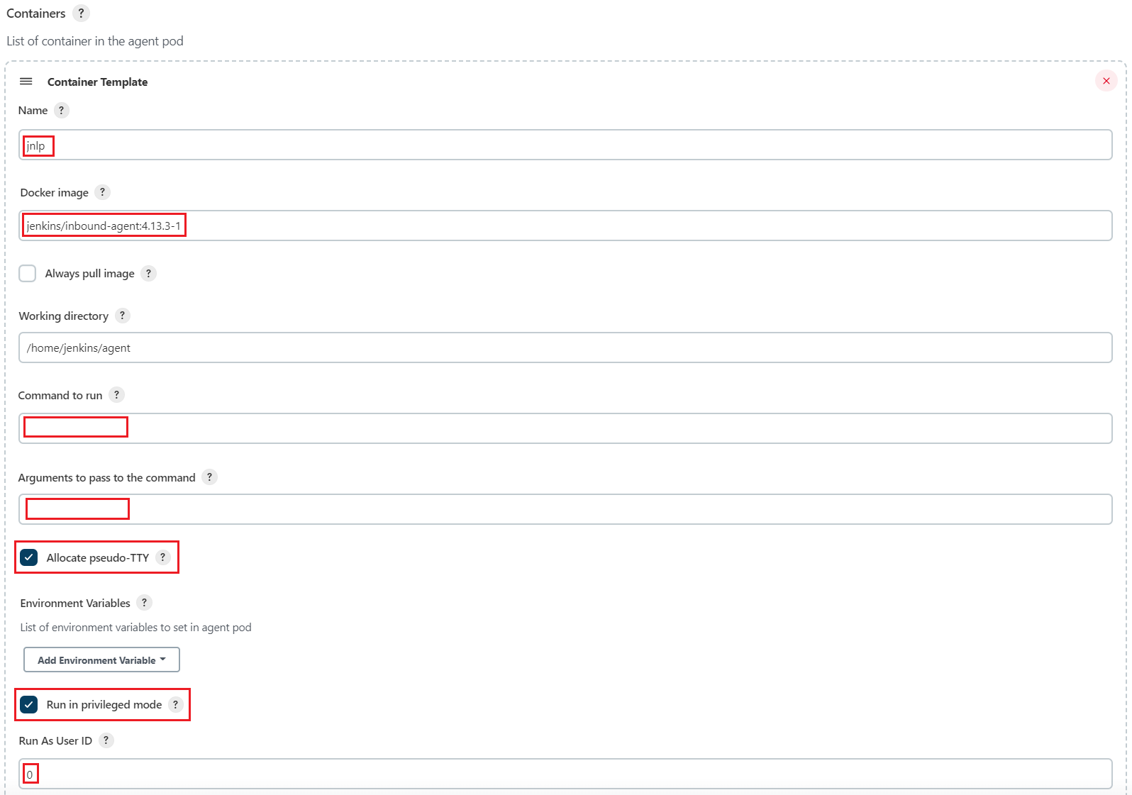 Figure 3 Container template parameters